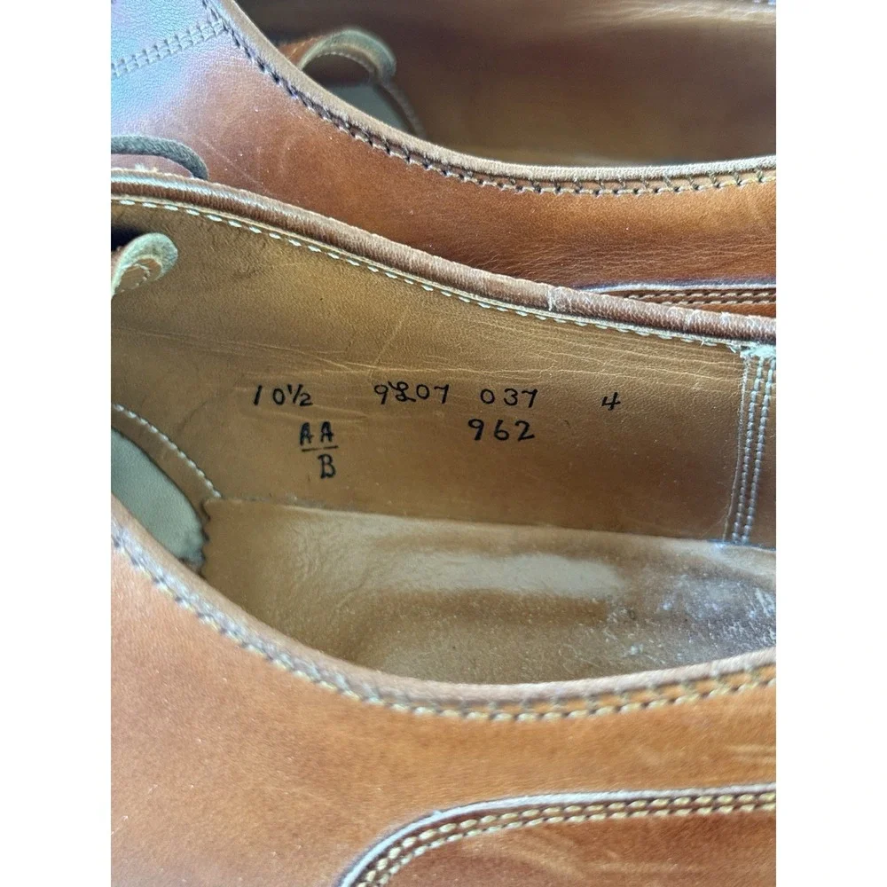 Alden 962 Norwegian Split Toe Blucher Calfskin Mens Dress Shoes Size‎ 10.5 AA/B